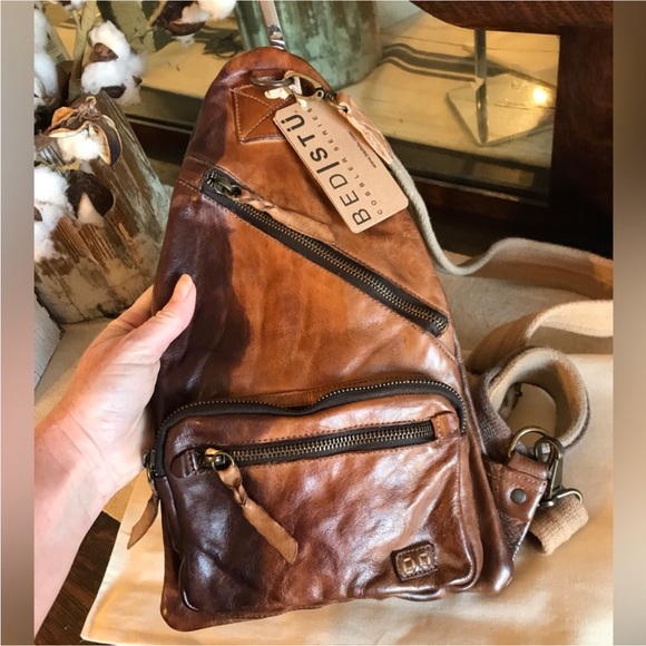 Bed Stu Bags Flash Sale Nwt Bed Stu Leather Andie Sling Backpack